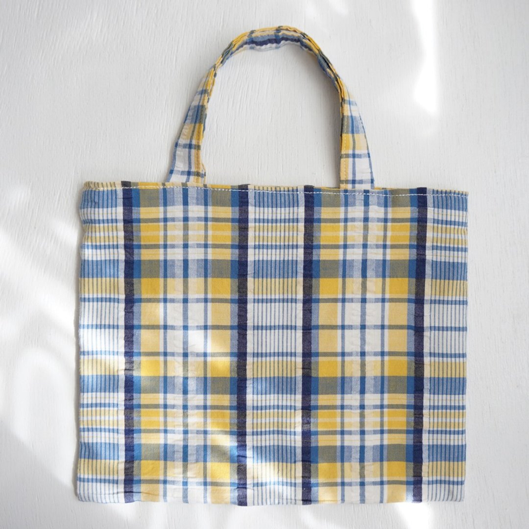 Ba-ba handmade A5 size carring bag  No.A5B7 - 手提包/手提袋 - 其他材质 黄色