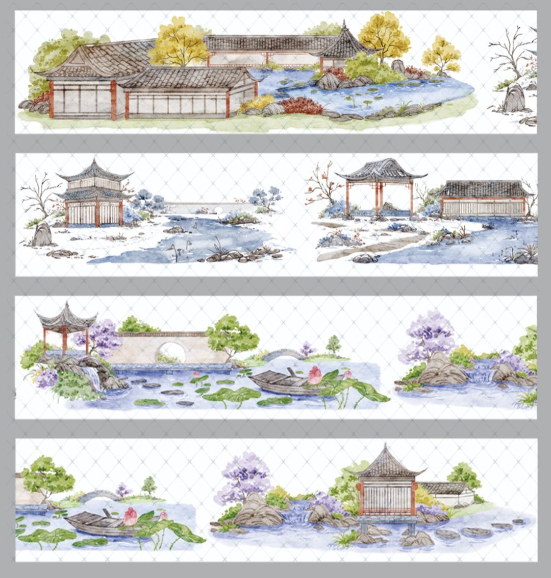 帆归雪落 PET 纸胶带 - 纸胶带 - 其他材质 多色