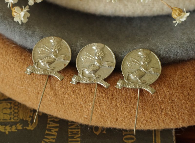 金银宝贝 银色荷兰蚊子胸针领带针   B1984 - 胸针 - 其他金属 金色