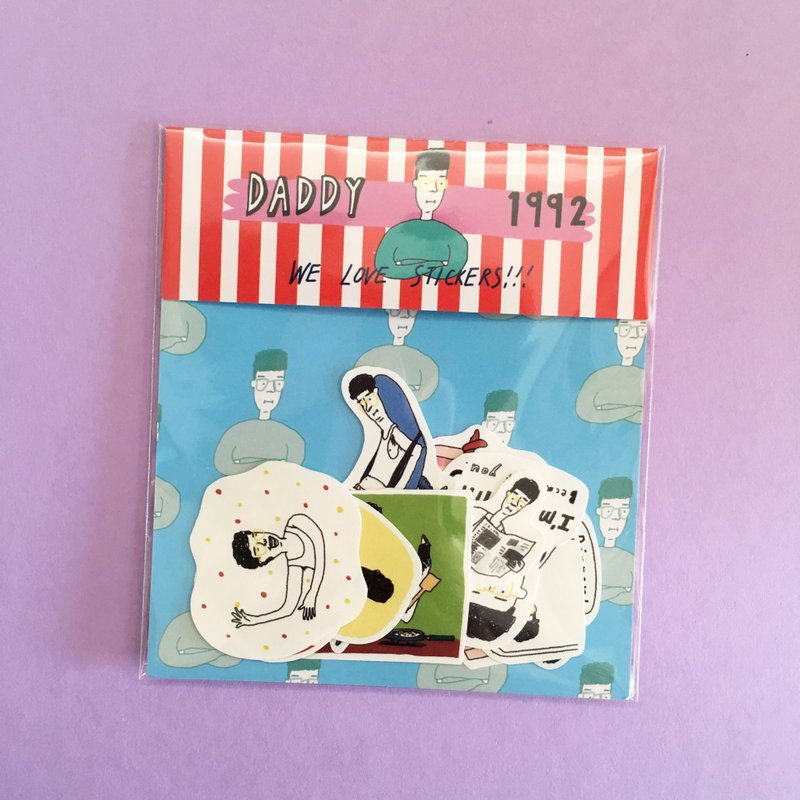 Daddy 1992 | 贴纸包(10入) - 贴纸 - 纸 