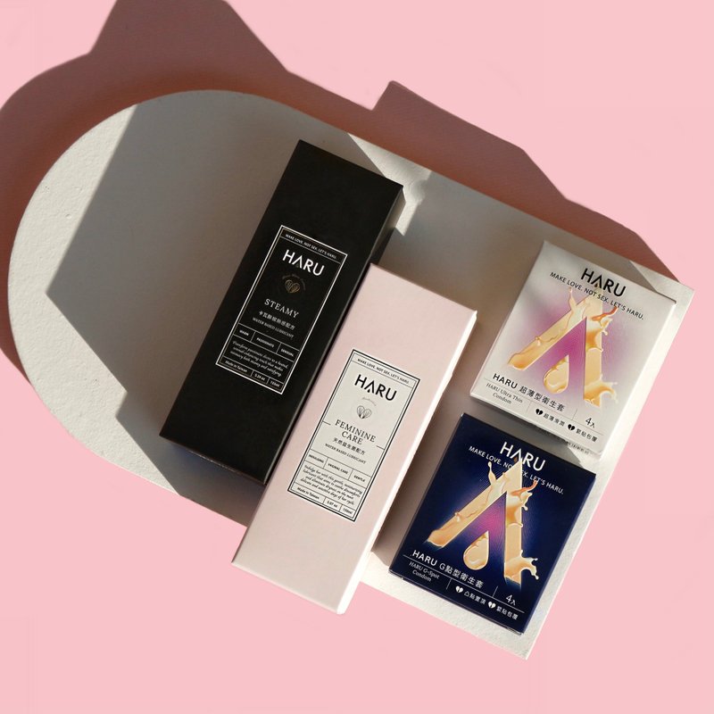 【情侣调情加分组】HARU超值双入组合(润滑液+保险套) 情人节礼物 - 情趣用品 - 浓缩/萃取物 