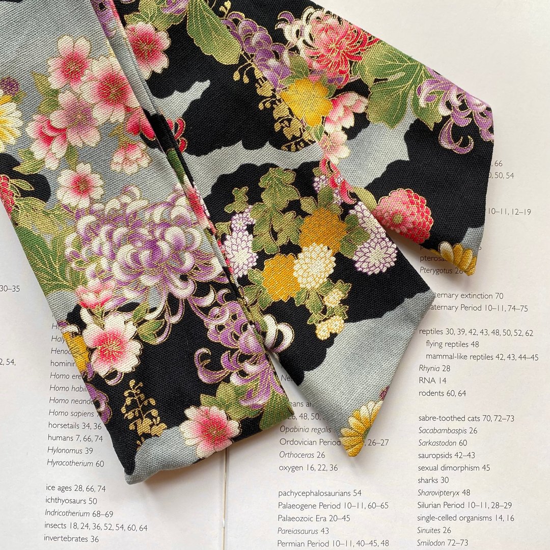 菊花浪漫谭 软管发带 / 细版 - 发带/发箍 - 棉 蓝色