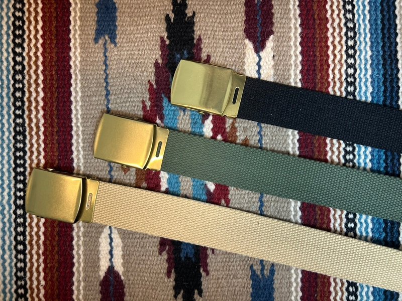 【山雨制作】WWII Canvas Belt 帆布腰带 - 皮带/腰带 - 棉．麻 