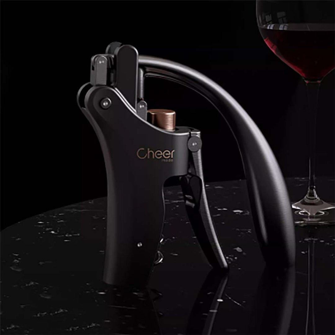 【免运】Cheer启尔 黑金兔头红酒手动开瓶器 乔迁新居礼品盒 - 酒杯/酒器 - 其他材质 黑色