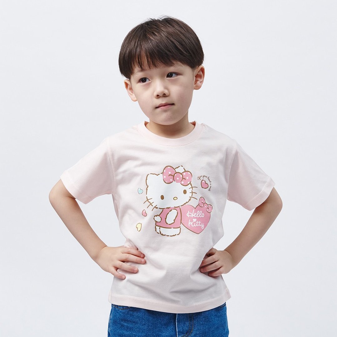 【ONEDER旺达】 HELLO KITTY 纯棉短袖上衣T-恤-童 KT-NX001S - 童装上衣 - 棉 