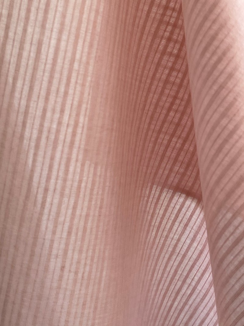 矿物染细织条纹柔棉手帕个性单色系列   烟薰粉 - 手帕/方巾 - 棉．麻 粉红色