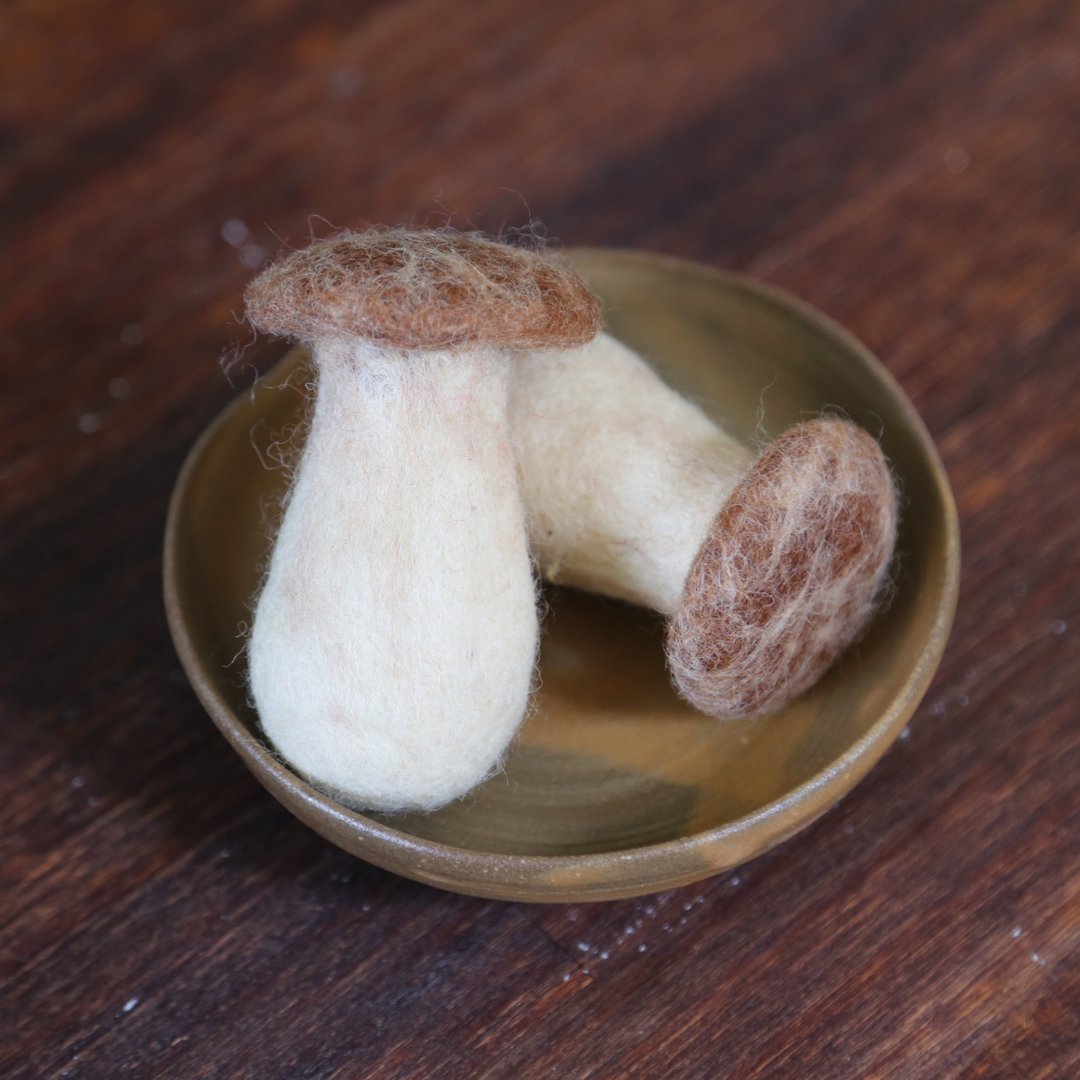 羊毛毡摆件/食物系列/关东煮/杏鲍菇 - 摆饰 - 羊毛 