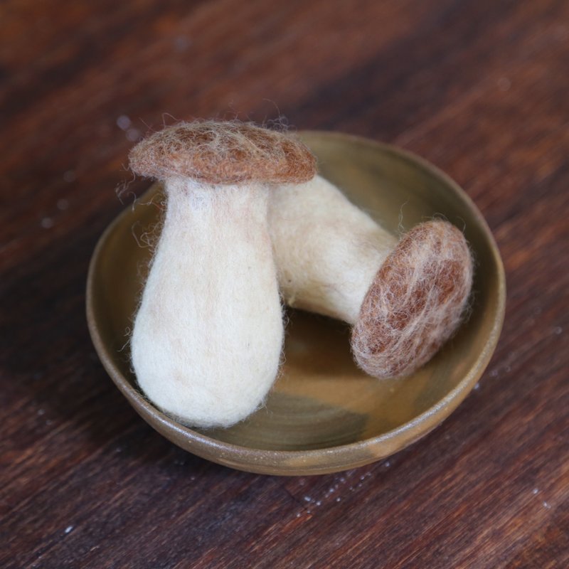 羊毛毡摆件/食物系列/关东煮/杏鲍菇 - 摆饰 - 羊毛 