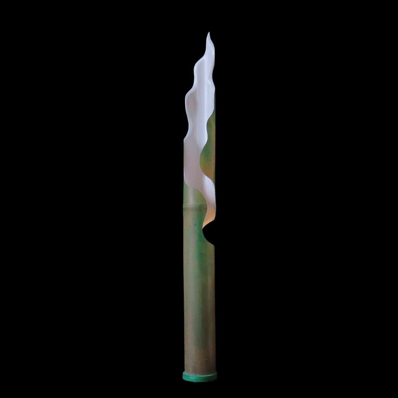 烛光 - 慢工手作 LED 桂竹人文小夜灯 - 高烛 - 灯具/灯饰 - 竹 绿色