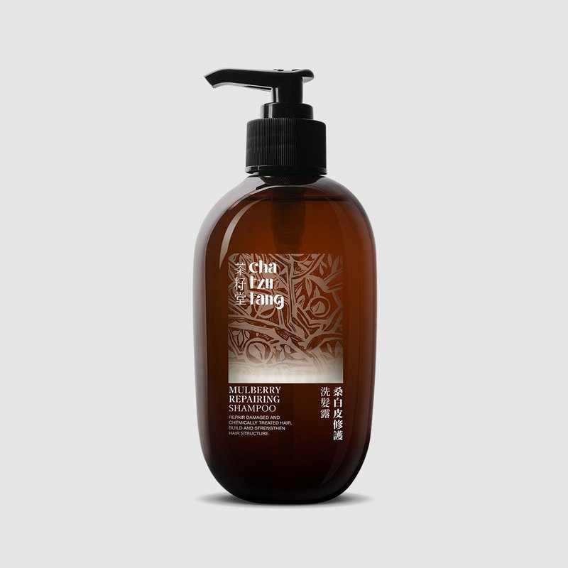 茶籽堂 桑白皮修护洗发露 330mL【染烫受损发质适用】 - 洗发用品 - 植物．花 