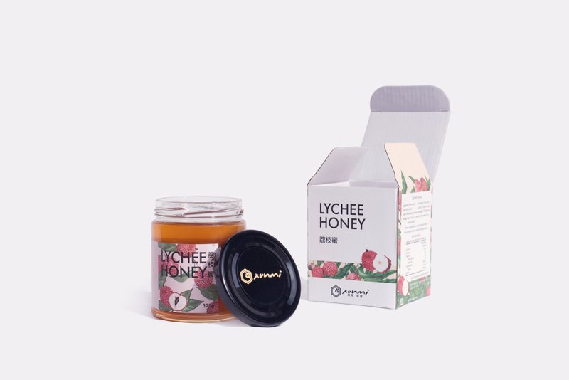 台湾蜂蜜 l 荔枝蜜 320g - 蜂蜜/黑糖 - 玻璃 黄色