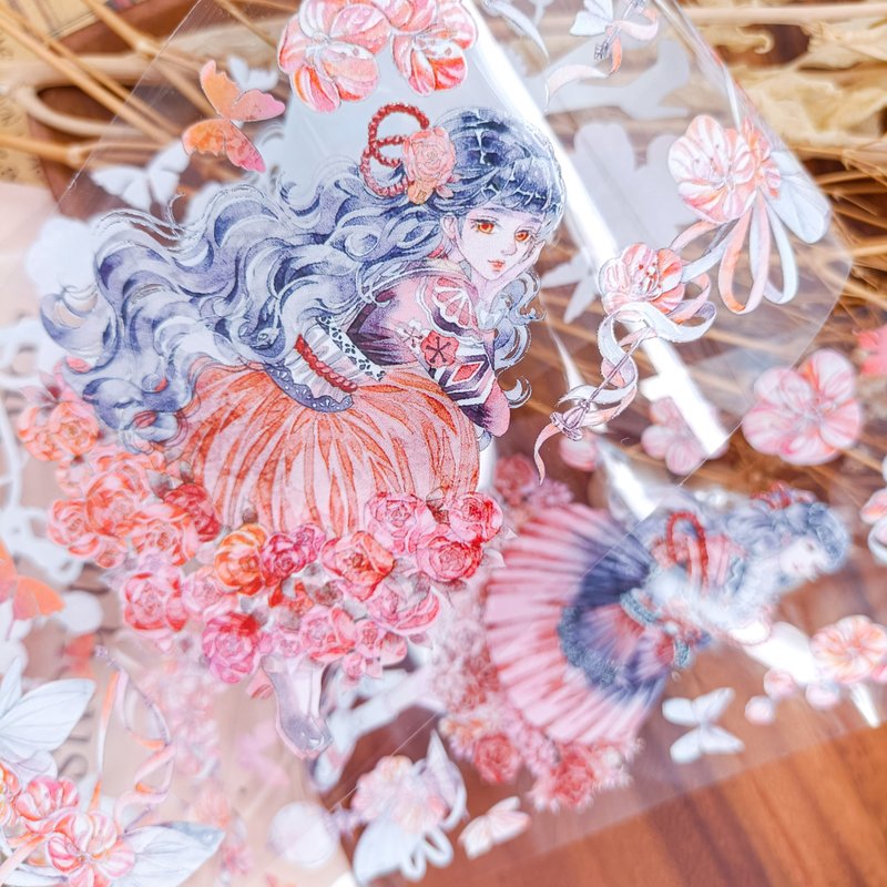 暖花佳人 / 裝飾膠帶 - 纸胶带 - 塑料 多色