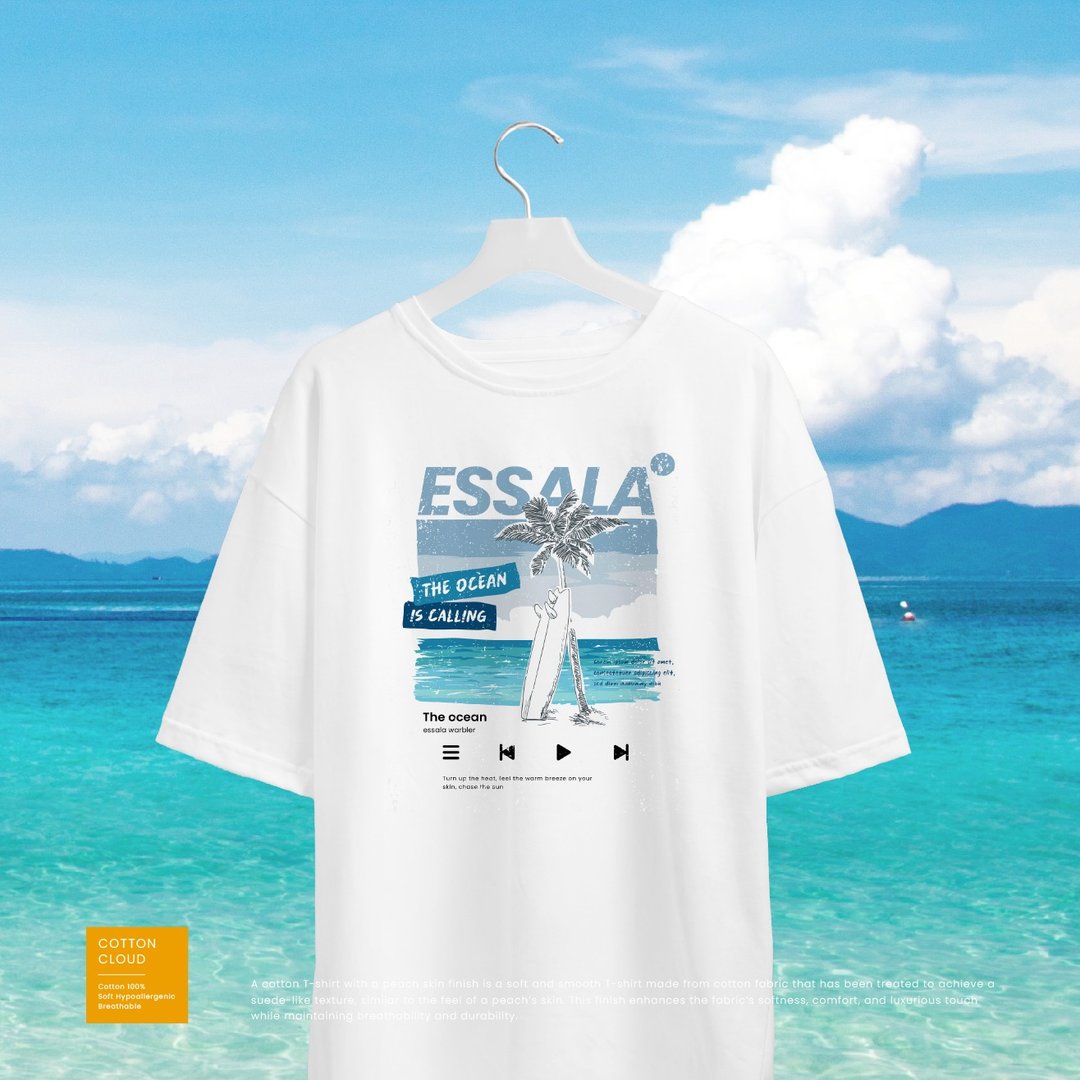Essala 宽松版型 T-Shirt (M) - 男装上衣/T 恤 - 棉 