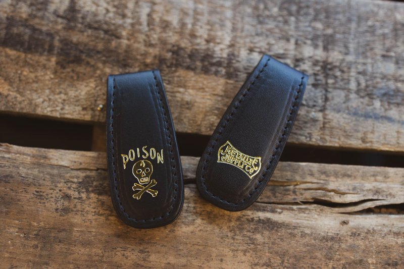 牛皮革磁吸式钞票夹 - 皮夹/钱包 - 真皮 