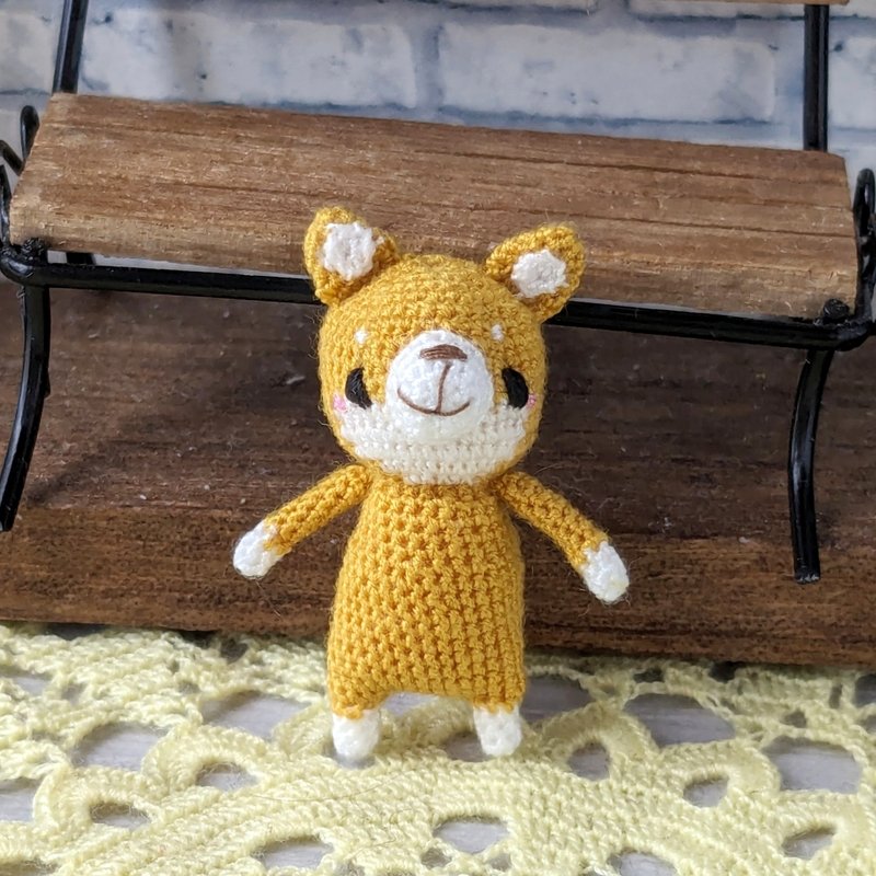 关于 3 种常见的柴犬阿米格鲁米 - 玩偶/公仔 - 聚酯纤维 咖啡色