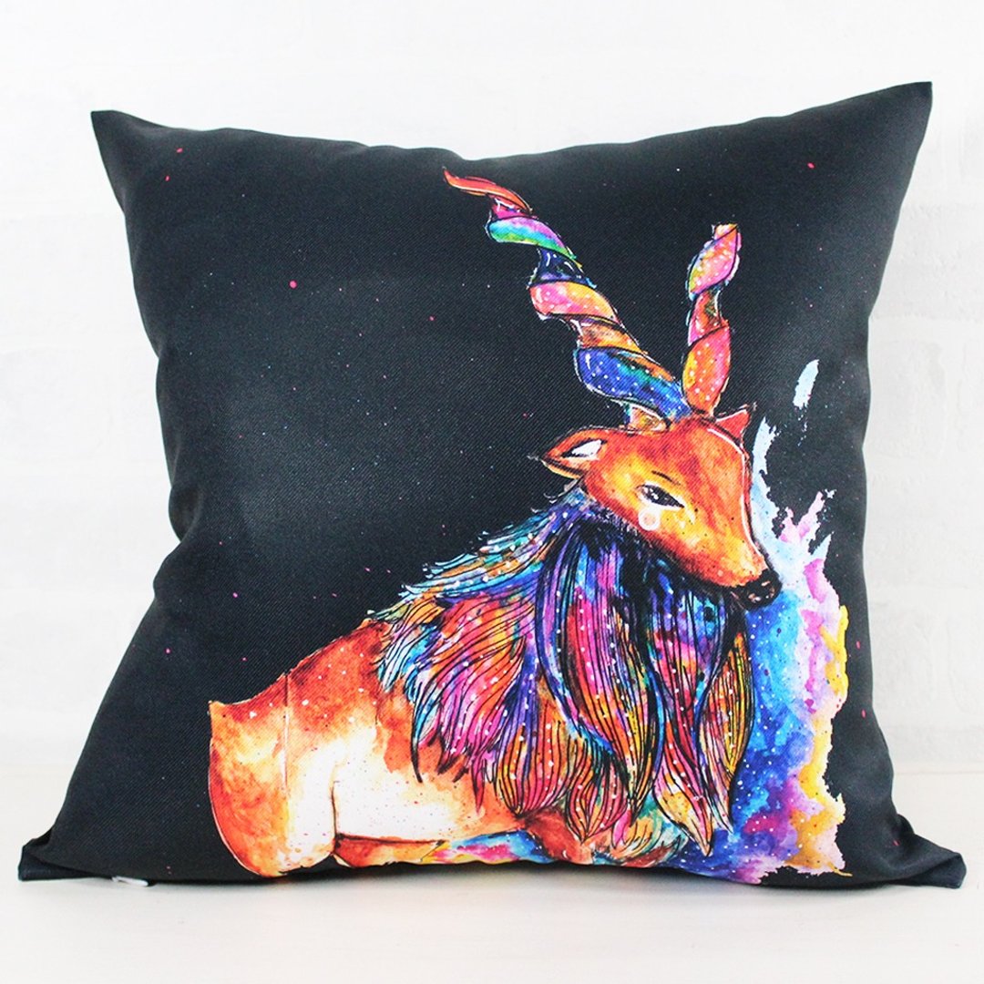 Deer - 家饰 抱枕 Throw Pillows 居家布置 摆设 生日礼物 - 枕头/抱枕 - 聚酯纤维 多色