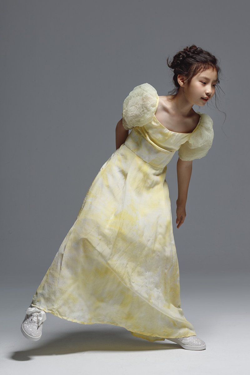 Puffed Organza Sleeve Dress / 2021 - 洋装/连衣裙 - 其他材质 