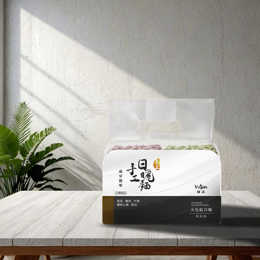 五色综合蔬菜面-养生日晒手工面 - 面/面线/米粉 - 新鲜食材 