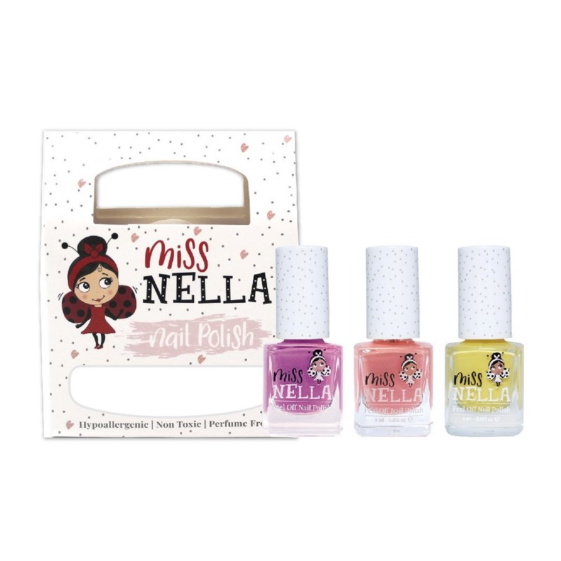 英国【Miss NELLA 】儿童水性可撕式安全指甲油-英式甜点3入组 - 指甲油/指甲贴 - 其他材质 