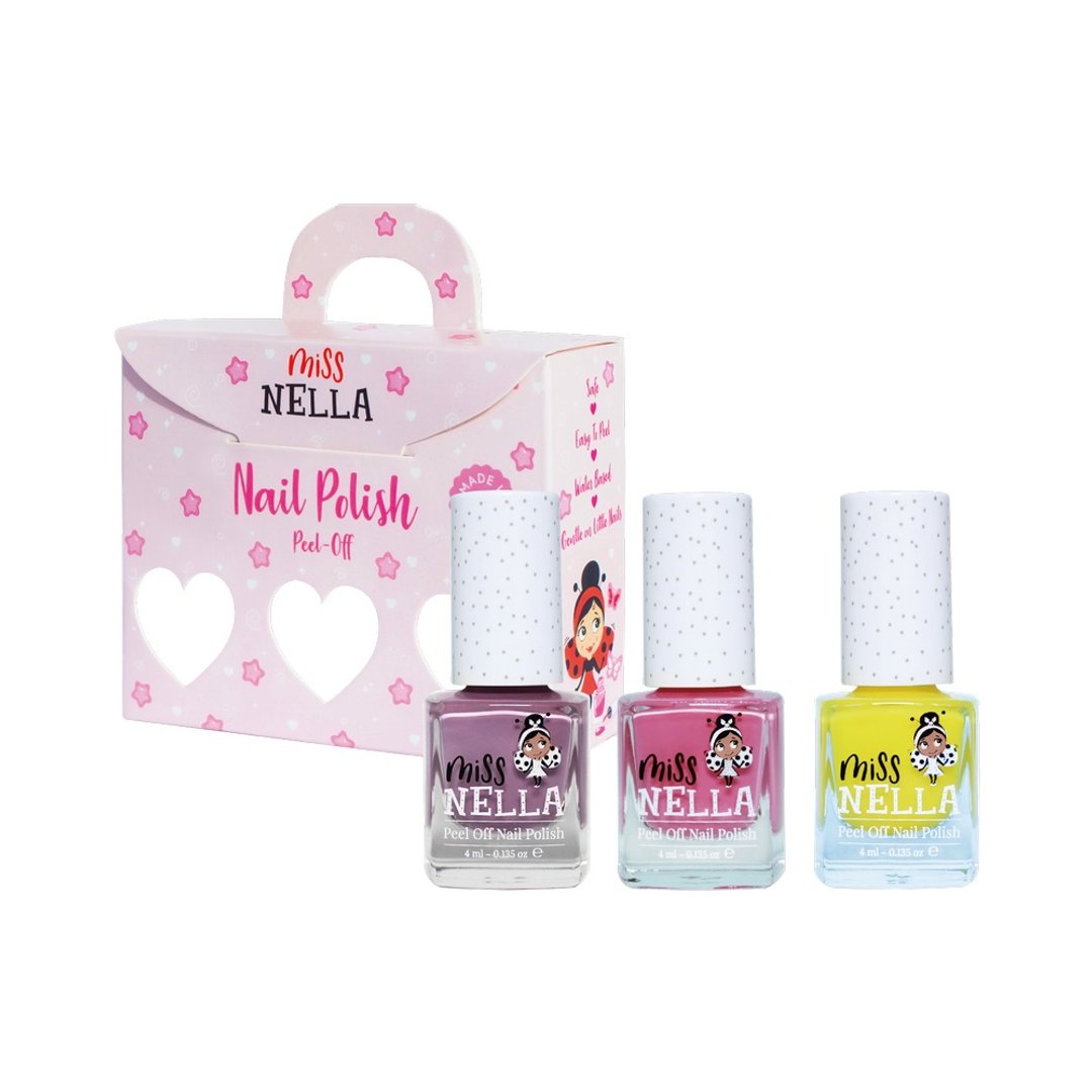 英国【Miss NELLA 】儿童水性可撕式安全指甲油-英式甜点3入组 - 指甲油/指甲贴 - 其他材质 