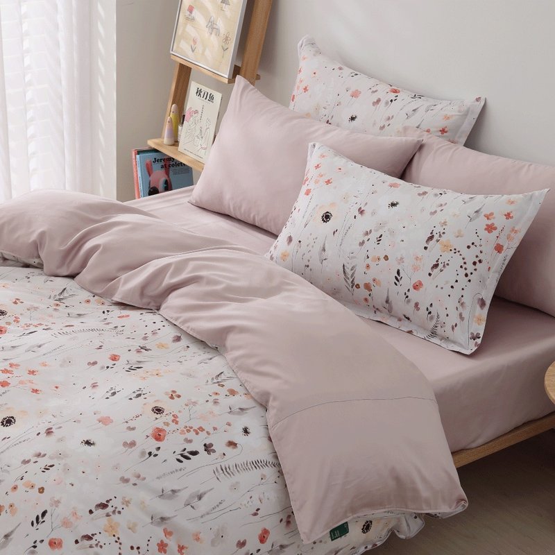 【订做】Elaine限定 | 自由初绽-新天丝棉床包枕套组-订做 - 寝具 - 环保材料 粉红色