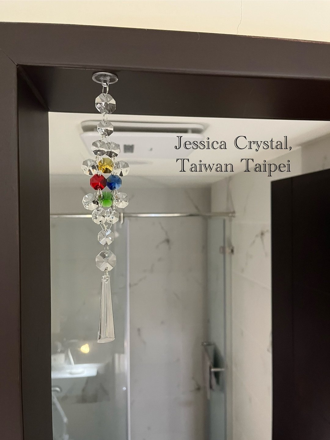 洁西卡水晶 风水吊饰 售价为两入 五行手工编织水晶花片 风水化煞 - 吊饰 - 水晶 