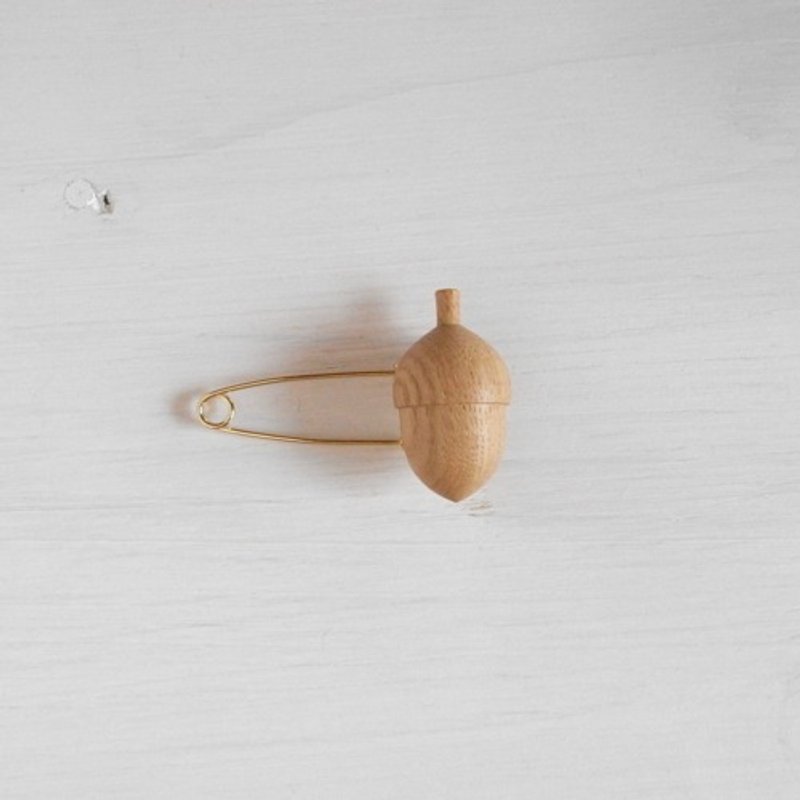 木制披肩针 Acorn ~白樫树~ - 围巾/披肩 - 木头 