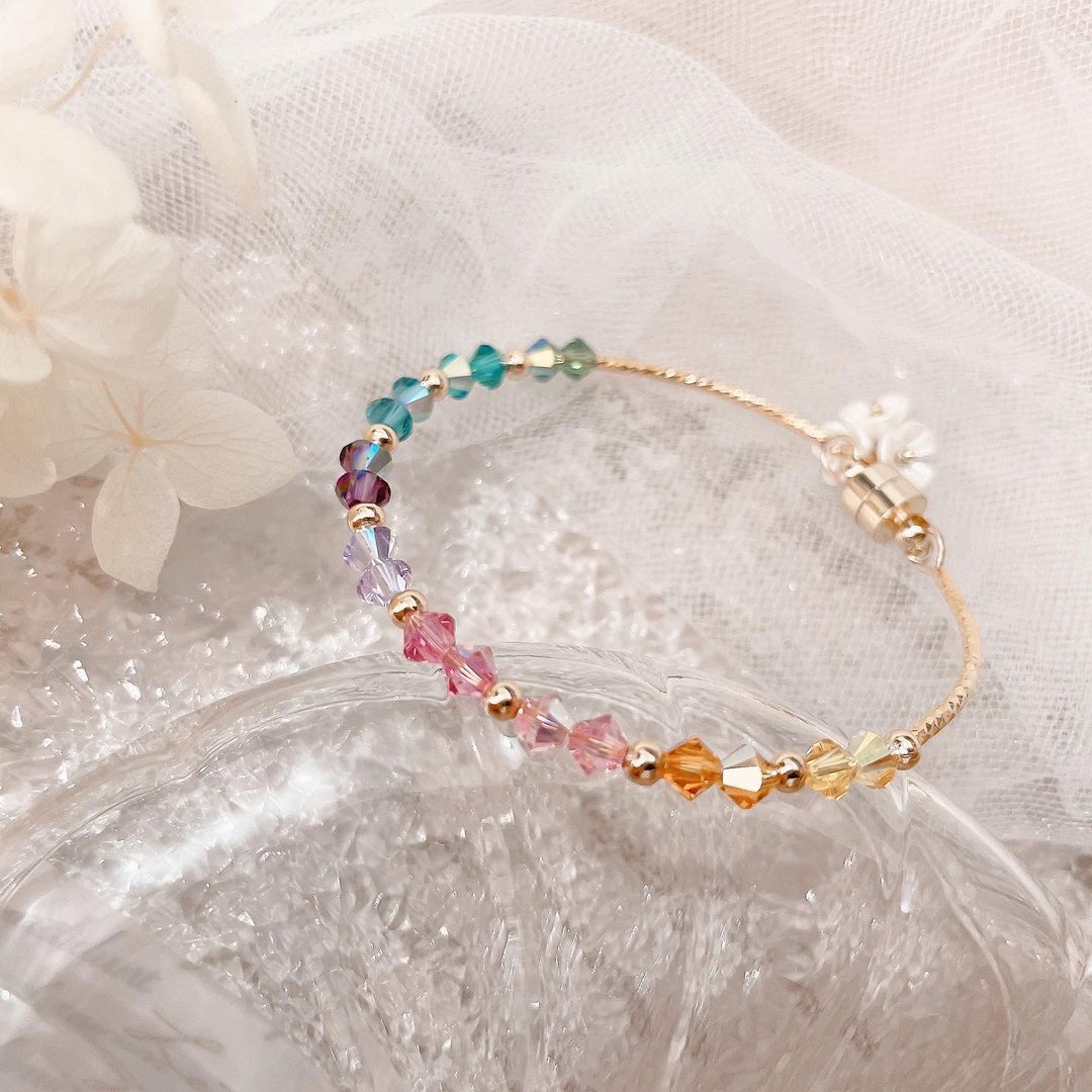 Swarovski糖果色系手链 - 发饰 - 水晶 多色