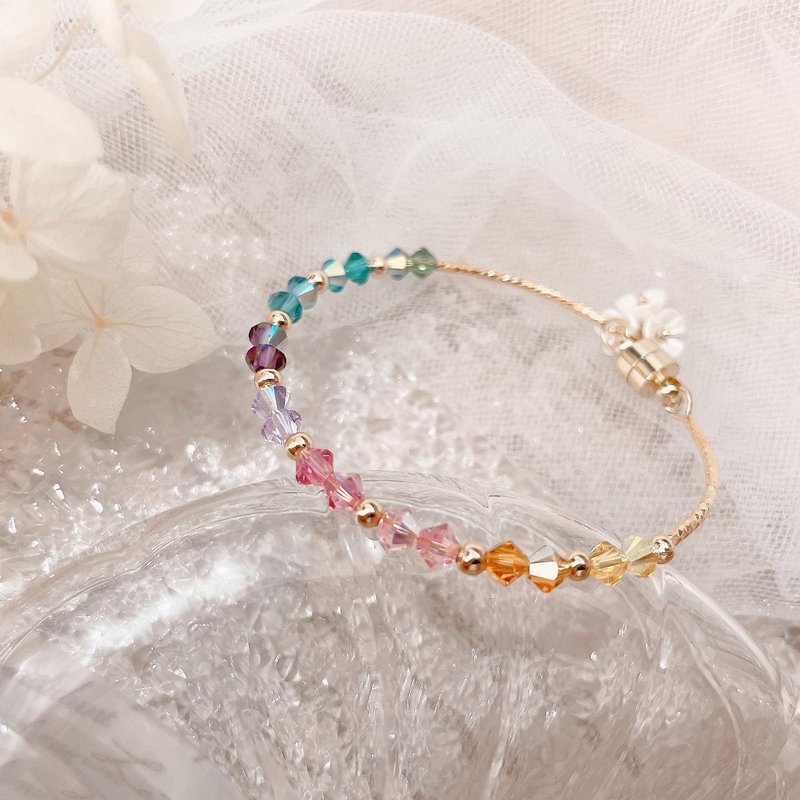 Swarovski糖果色系手链 - 发饰 - 水晶 多色