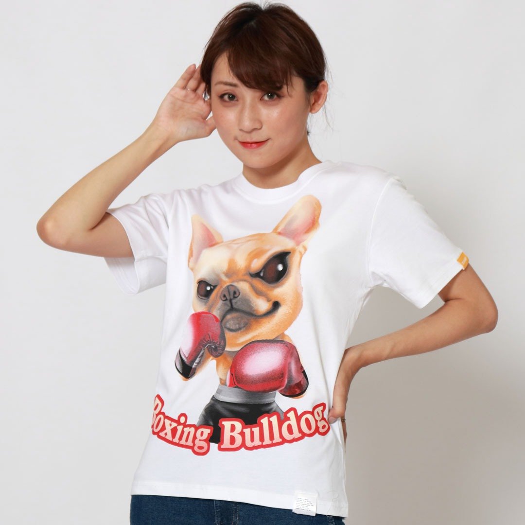 Boxing Bulldog / 拳击法斗 - 女装 T 恤 - 棉 
