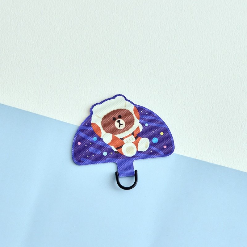 LINE FRIENDS经典-太空装熊大手机挂片/夹片 - 手机配件 - 塑料 多色