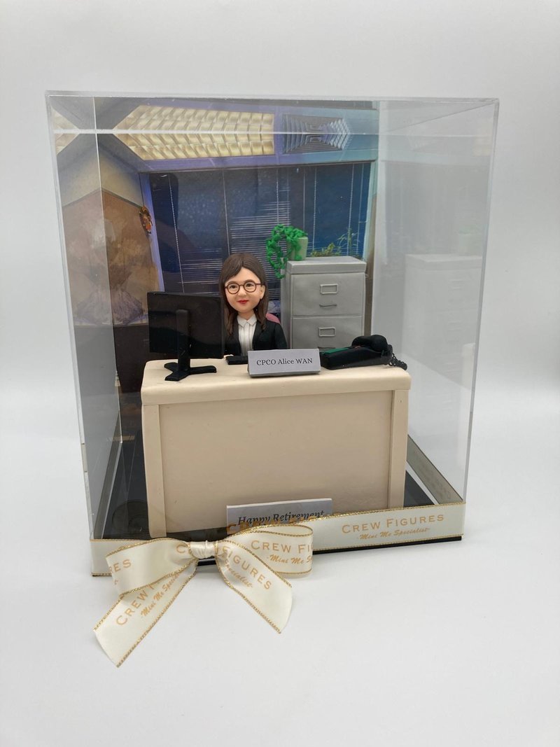 办公室日常 场景 荣休礼物 办公室人像公仔 移民礼物 - 陶艺 - 陶 多色