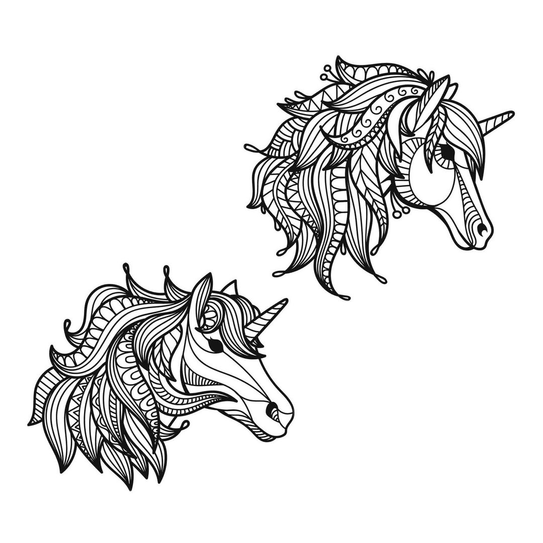 Unicorn svg, unicorn template, unicorn pdf, unicorn png, unicorn laser cut, SVG - 图文模板设计 - 其他材质 