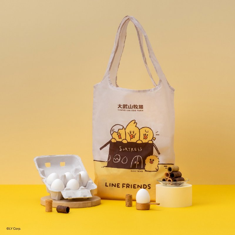 【大武山牧场】LINE FRIENDS 造型收纳环保袋 - 其他 - 纸 多色