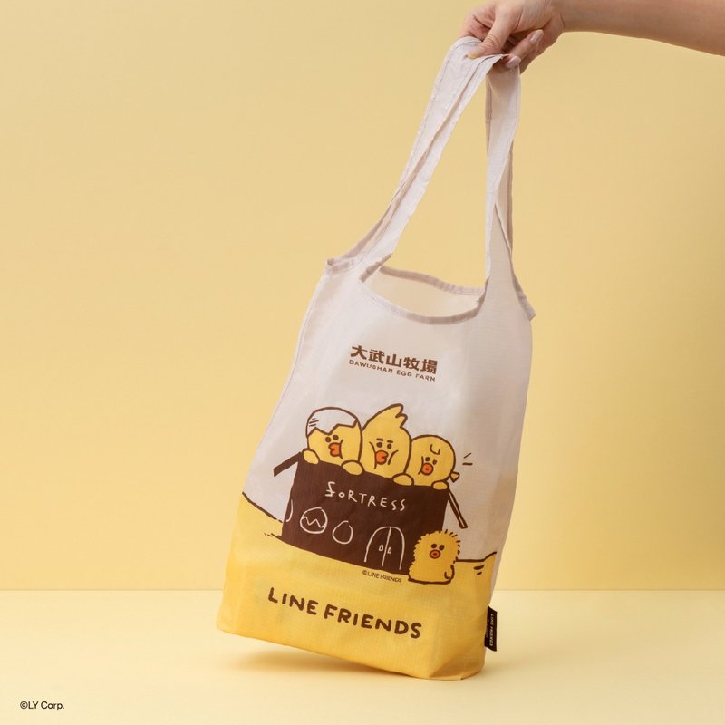 【大武山牧场】LINE FRIENDS 造型收纳环保袋 - 其他 - 纸 多色