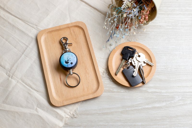 i好溜 伸缩钥匙圈 -渐变色系列 / 渲染-蒲公英_AYN7 - 钥匙链/钥匙包 - 其他材质 白色