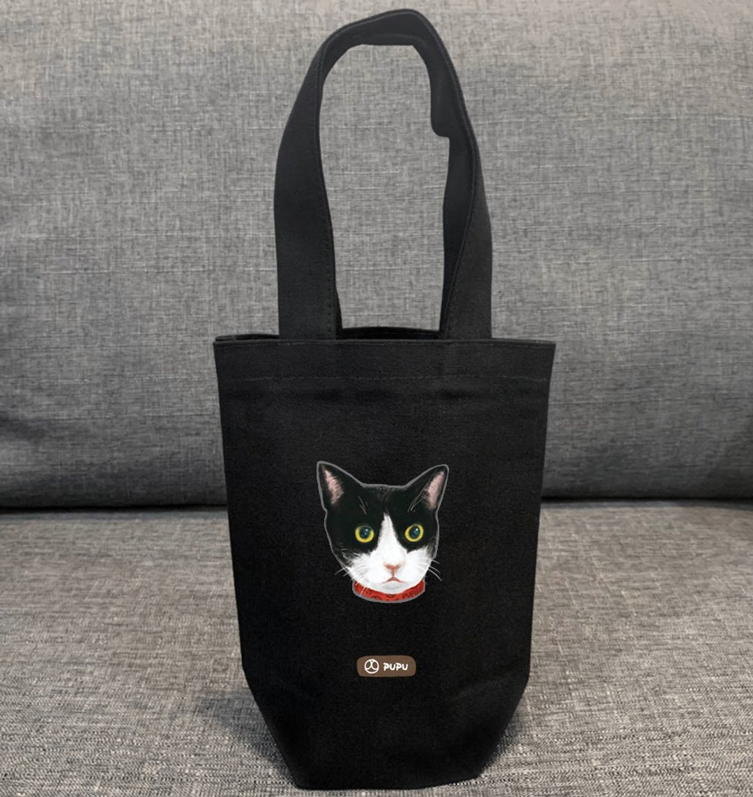 猫咪系列—小奔驰猫-猫奴—台湾制棉麻-提袋-—苍蝇星球 - 手提包/手提袋 - 棉 