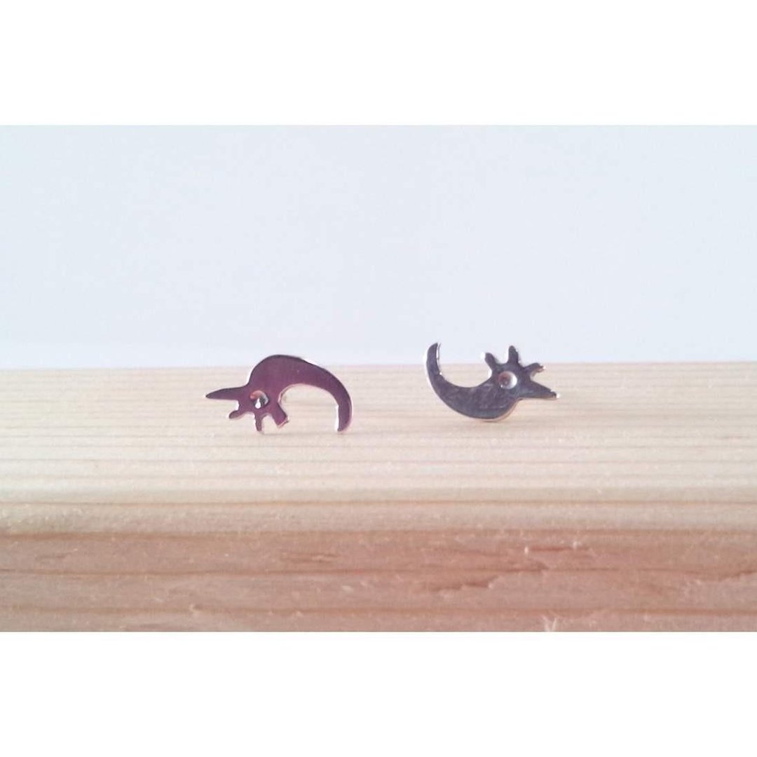 The Life Silver Earrings - 耳环/耳夹 - 其他金属 银色
