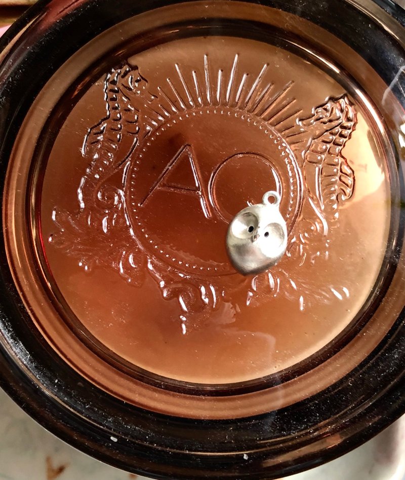 纯银**半立体系列=小苹果猫头鹰来啰/16~18寸纯银链**纯手作 - 项链 - 纯银 银色