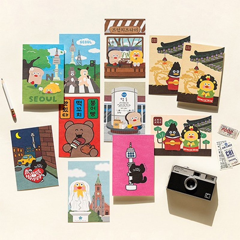 Romane Brunch Brother 韩国明信片 - 卡片/明信片 - 纸 