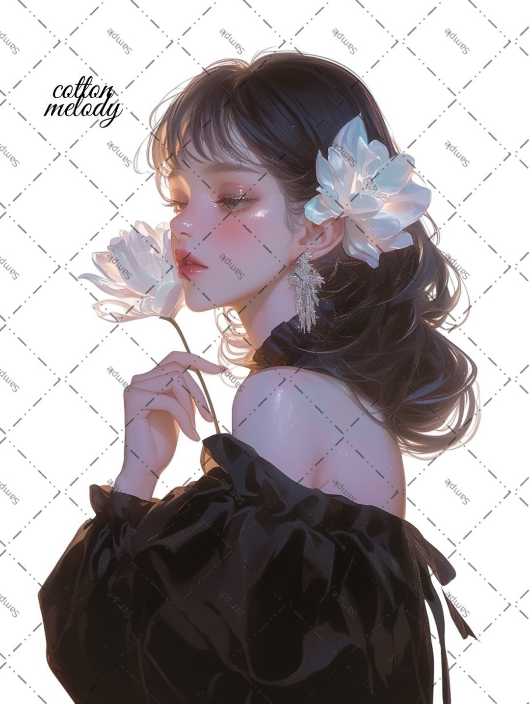 original sticker no.2022 人物贴纸 原创贴纸 原创人物贴纸 装饰贴纸 cotton melody - 贴纸 - 纸 