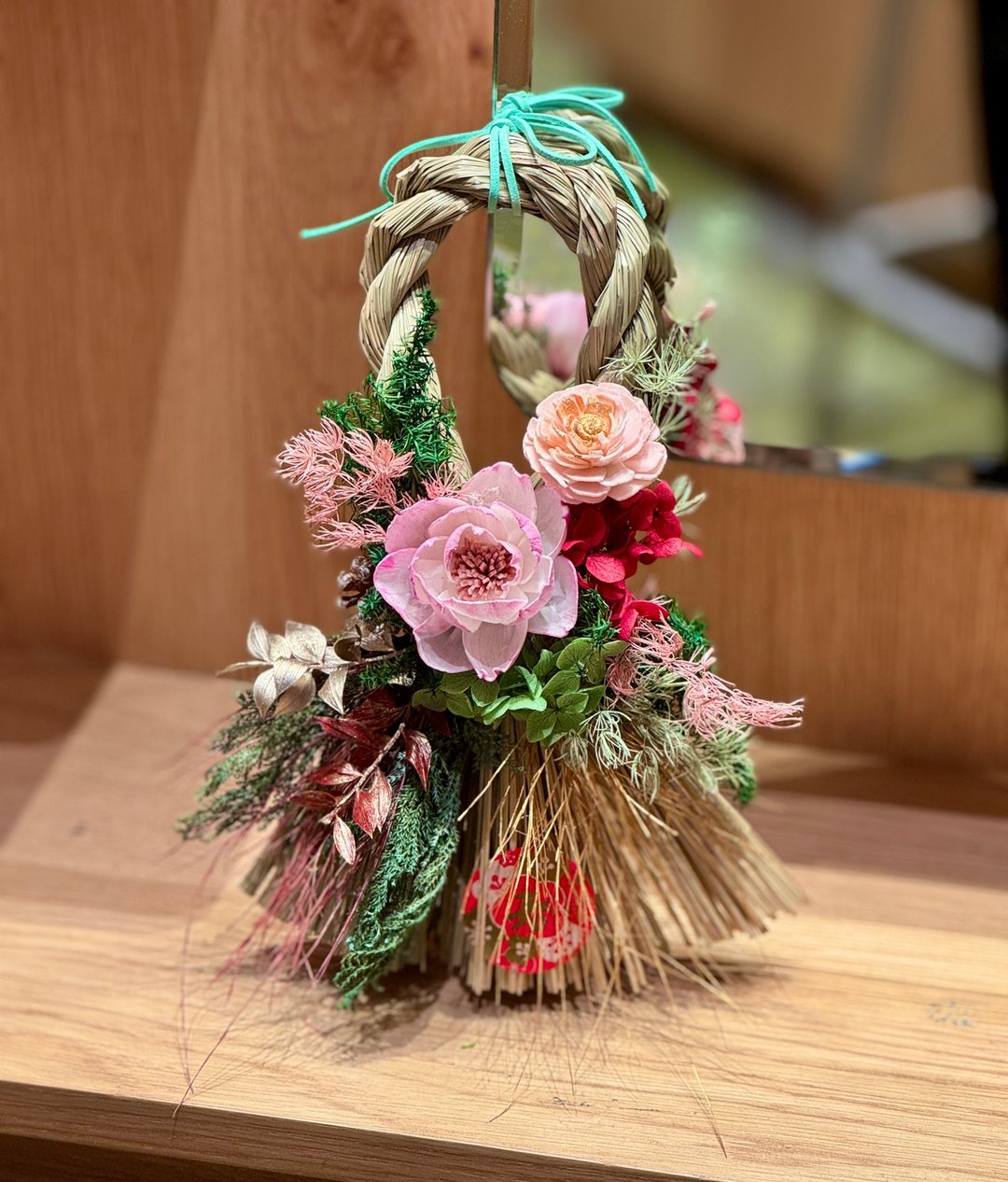 2026新品/全台独家/牡丹花注连绳/日式注连绳/香氛注连绳 - 干燥花/捧花 - 植物．花 
