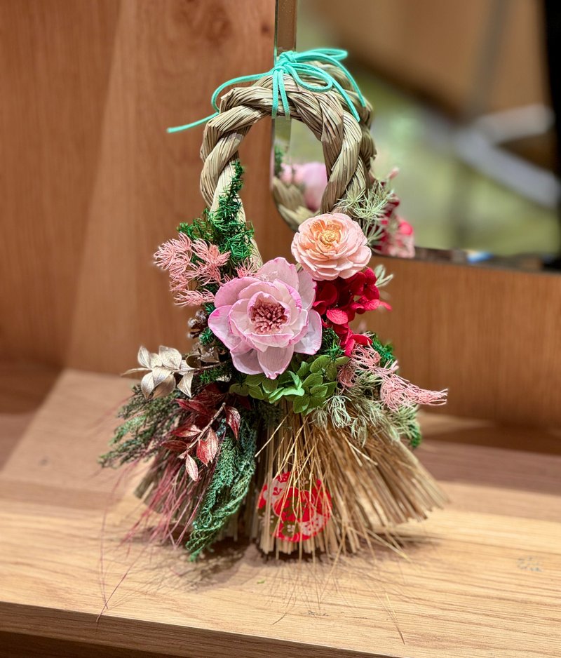 2026新品/全台独家/牡丹花注连绳/日式注连绳/香氛注连绳 - 干燥花/捧花 - 植物．花 