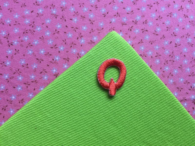 绣布贴 - 英文字母系列 - 大写Q - 其他 - 绣线 