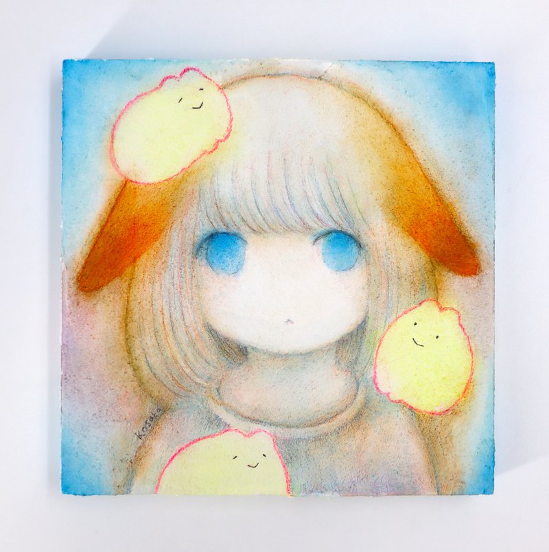 四只 / 原画 画板作品 - 海报/装饰画/版画 - 压克力 橘色