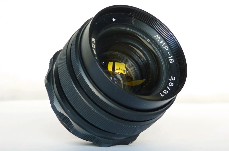 经过测试的 Mir-1V Mir-1B 2.8/37 镜头，适用于单眼相机 M42 介面苏联俄罗斯 VOMZ - 相机 - 其他材质 黑色