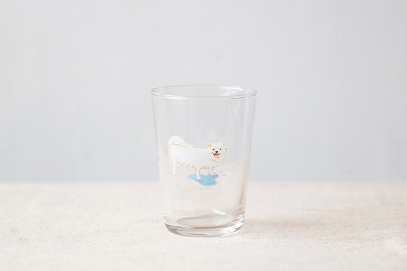 【+t企划】猫狗杯-狐狸犬 东东 - 玻璃杯 - 玻璃 透明