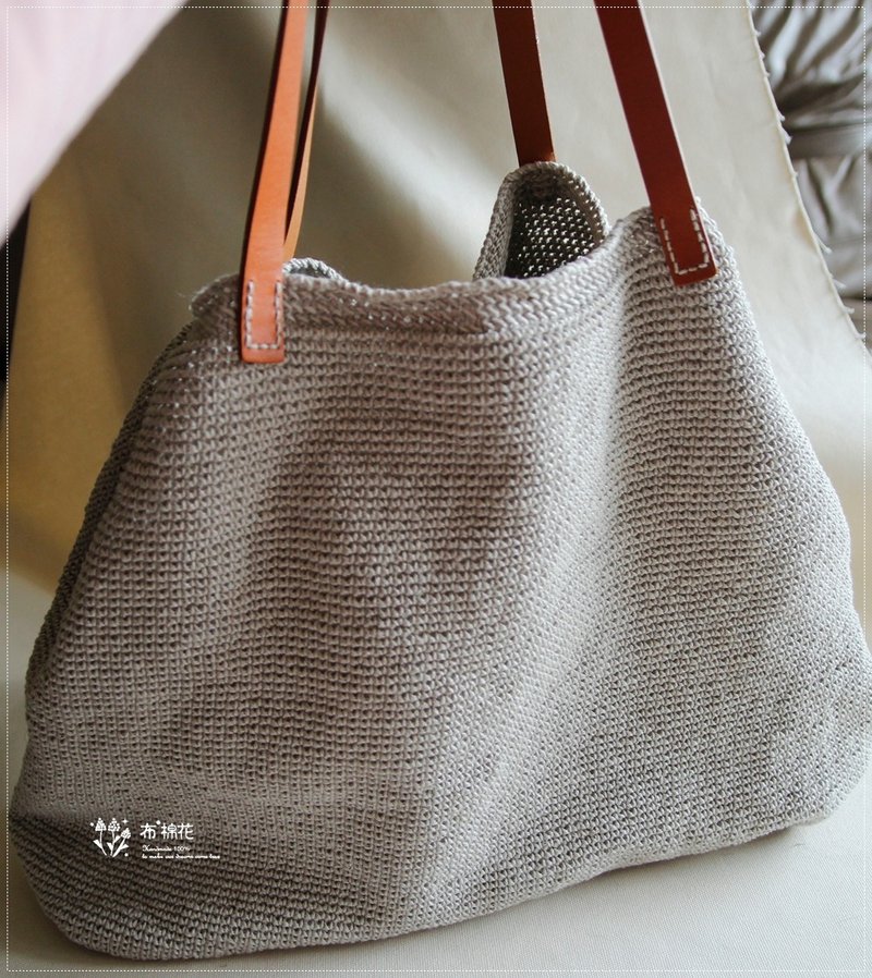 毛线编织手作礼物 编织渔夫帽定制 - 手提包/手提袋 - 其他材质 蓝色