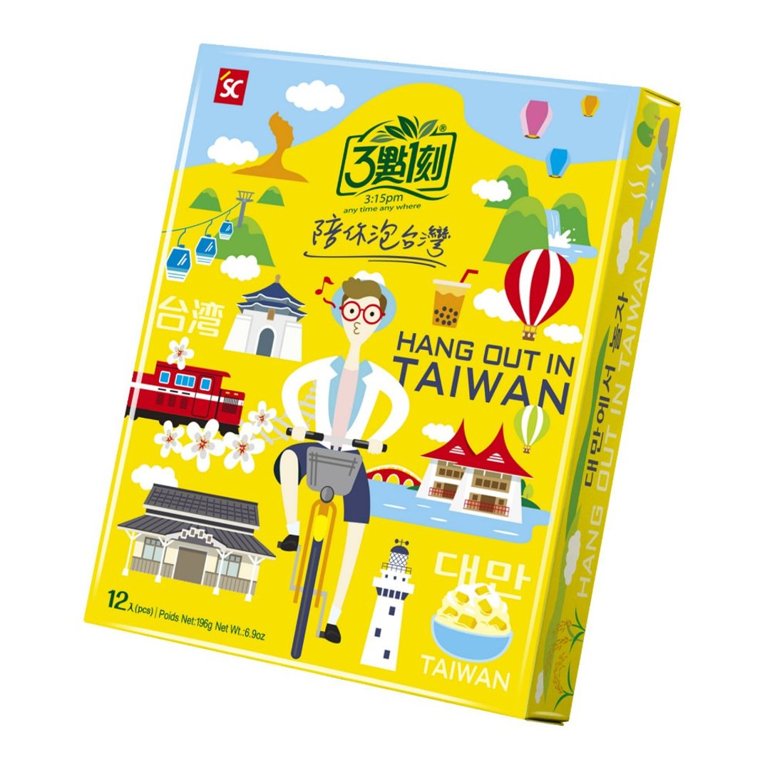 【3点1刻】陪你泡台湾 综合冲泡礼盒 12入/盒 - 茶 - 其他材质 黄色