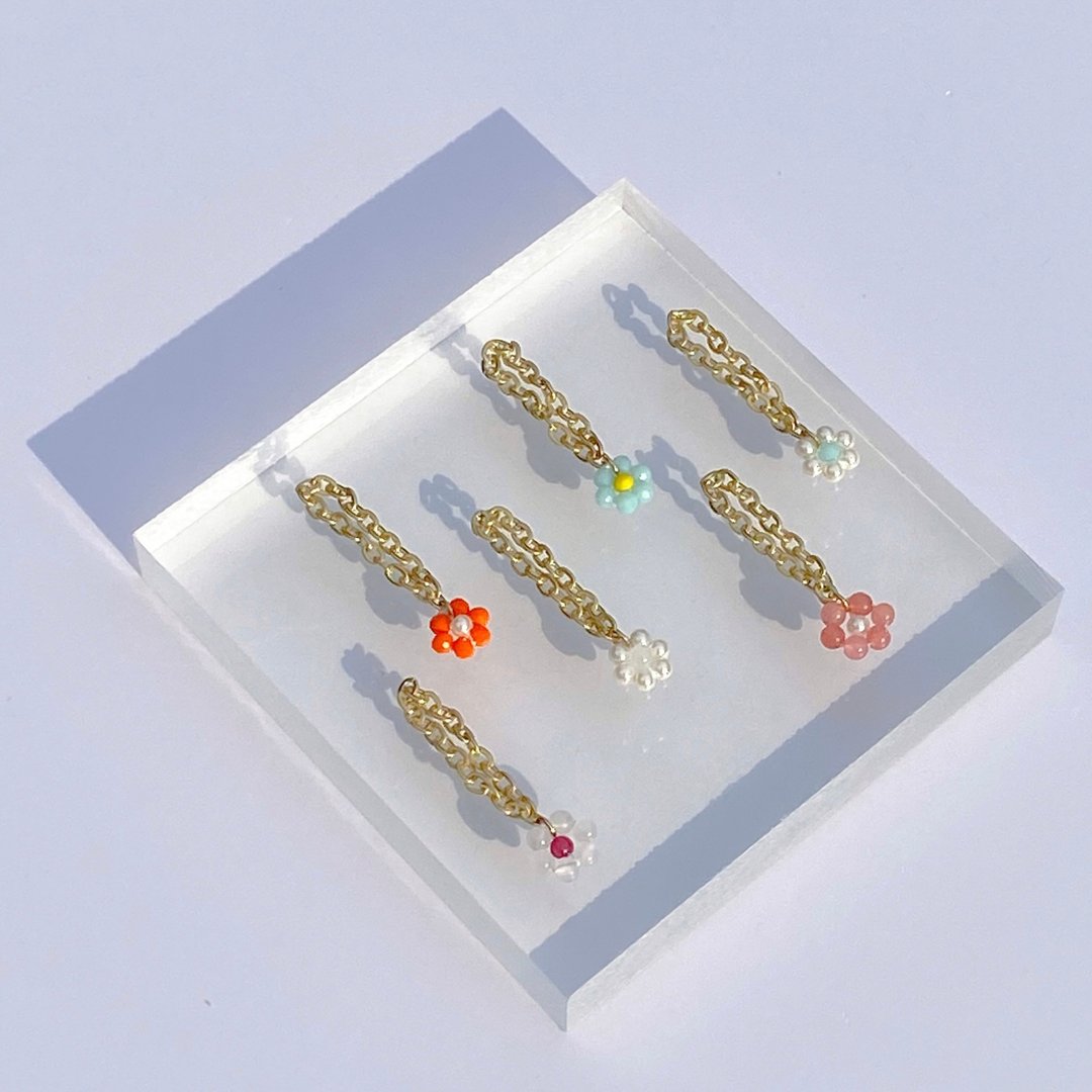 Fiole Chain Ring - 戒指 - 水晶 多色